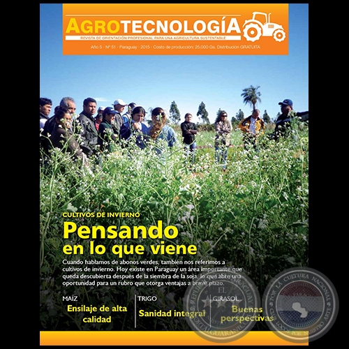 AGROTECNOLOGA Revista - AO 5 - NMERO 51 - AO 2015 - PARAGUAY
