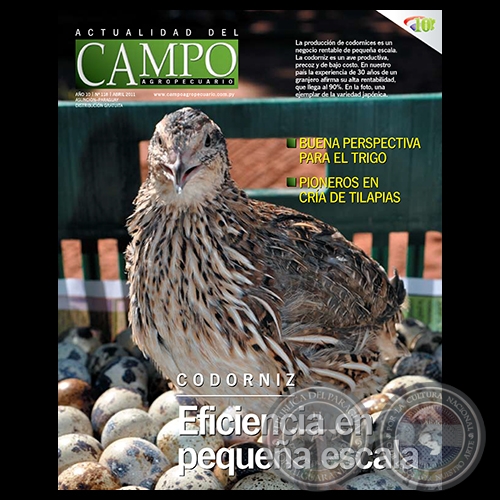 CAMPO AGROPECUARIO - AO 10 - NMERO 118 - ABRIL 2011 - REVISTA DIGITAL
