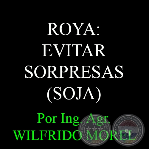 ROYA: EVITAR SORPRESAS - Por Ing. Agr. WILFRIDO MOREL
