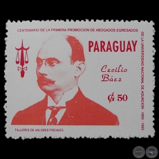 CENTENARIO DE LA PRIMERA PROMOCIN DE ABOGADOS EGRESADOS DE LA UNIVERSIDAD NACIONAL DE ASUNCIN / 1893-1993 - SELLO POSTAL PARAGUAYO AO 1994