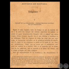 RELIGIONES - Estudio Histrico de CECILIO BEZ