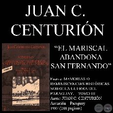 EL MARISCAL ABANDONA SAN FERNANDO (Autor: JUAN CRISSTOMO CENTURIN)