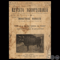 1930 - N 18 - REVISTA AGROPECUARIA Y DE INDUSTRIAS RURALES - Director GUILLERMO TELL BERTONI