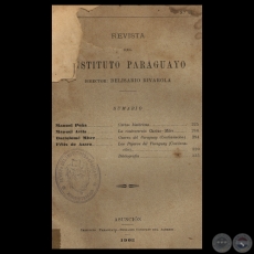 REVISTA DEL INSTITUTO PARAGUAYO - N 46 - AO V, DICIEMBRE 1903 - Director: BELISARIO RIVAROLA