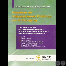 RGIMEN DE ADQUISICIONES PBLICAS (LEY N 2051/03) - PRISCILIANO SANDOVAL DIEZ
