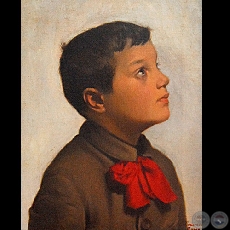 CABEZA DE NIO, 1908 (leo sobre tela de CARLOS COLOMBO)