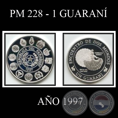 PM 228  1 GUARAN - ENCUENTRO DE DOS MUNDOS - DANZAS TPICAS  AO 1997