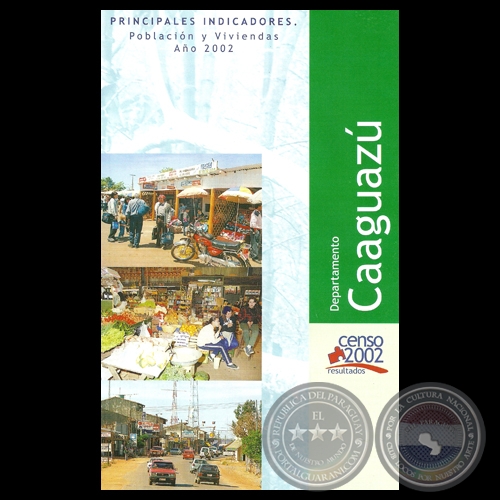 PRINCIPALES INDICADORES: CAAGUAZ, POBLACIN Y VIVIENDA AO 2002 
