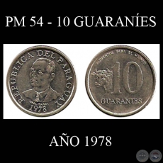 PM 54 - 10 GUARANES  AO 1978