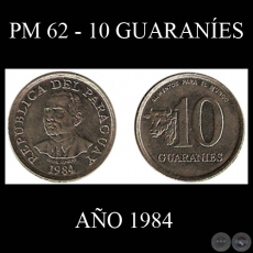 PM 62 - 10 GUARANES  AO 1984