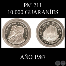 PM 211  10.000 GUARANES  AO 1987