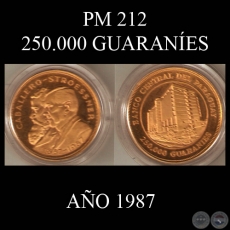 PM 212  250.000 GUARANES  AO 1987