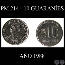PM 214 - 10 GUARANES  AO 1988