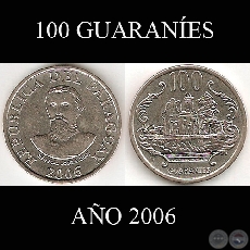 100 GUARANES  AO 2006