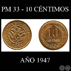 PM 33 - 10 CNTIMOS - AO 1947