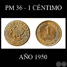 PM 36 - 1 CNTIMO - AO 1950