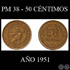 PM 38 - 50 CNTIMOS - AO 1951
